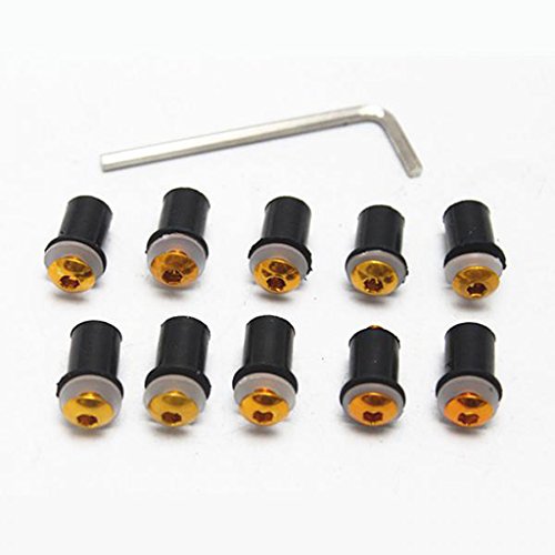 Generic 10x Fairing Wind Screen Screw Bolt Kit Windshield Mounting Motorcycle - gold RS.385 (45.00% Off) - Amazon