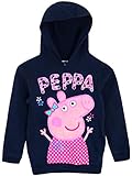 Mit niedlichem, bunten Druck von Peppa, umgeben von floralen Details und ihrem Namenszug darüber.