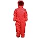 REGATTA SPLOSH II WATERPROOF PADDED FLEECE LINED ALL IN ONE SNOW SUIT BOYS GIRLS CHILDS CHILDRENS RKP122 (36-48 Months, Pepper Red)