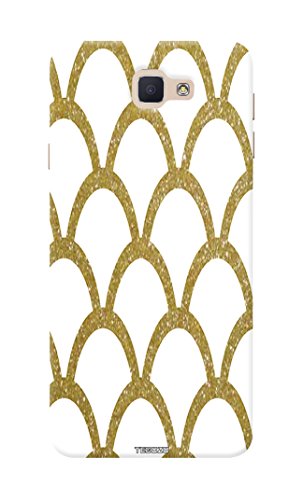 Fundook® Designer Printed Back Cover/Hard Case for Samsung Galaxy J7 Prime (Golden Fish fins/Pattern)