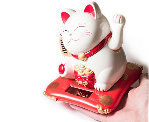 Fortune Cat Winkekatze Maneki Neko, 17 cm - 4