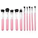 Produktbild Maquiagem Make-up Pinsel 10pcs Kosmetik Pinsel Foundation Blending Erröten Make-up Pinsel Werkzeug Kit weiche Kunstfaser - Pink + Silber