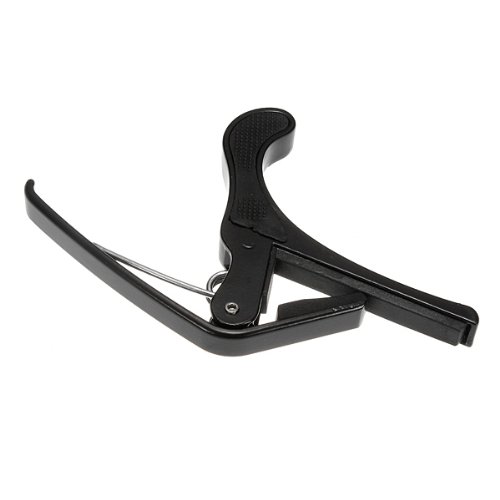 Folk Acoustic Guitar Trigger Change Capo Key Clamp Black.
