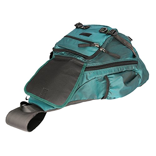 innturt Großer Sling Bag Laptop Rucksack Cross Body Messenger Bag Schulter Reise Rucksack blau seeblau X-Large - 7