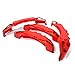 Produktbild 4x Rot Bremssattel Abdeckungen Tuning Sport Auto Universal Bremse Mittel + Groß