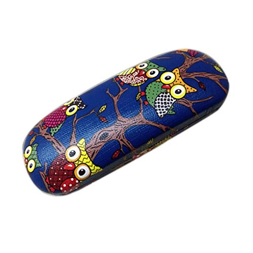 Arichtop Hibou Motif animal lunettes Boîte Case PU cuir Lunettes Box Folding Hard Case Lunettes de protection Box