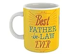 Best Father in Law Ever Coffee Mug Gift for Dad Father Happy Fathers Day White Coffee Mug 330 ml - Special Gift for Dad-Father in Law-Grandfather-Birthday Gifts, Fathers Day Gifts, Daddy Mug