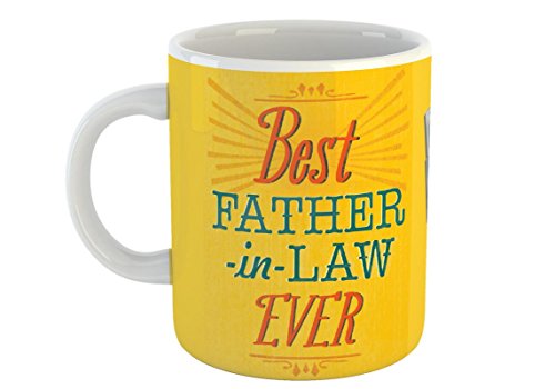 Best Father in Law Ever Coffee Mug Gift for Dad Father Happy Fathers Day White Coffee Mug 330 ml - Special Gift for Dad-Father in Law-Grandfather-Birthday Gifts, Fathers Day Gifts, Daddy Mug