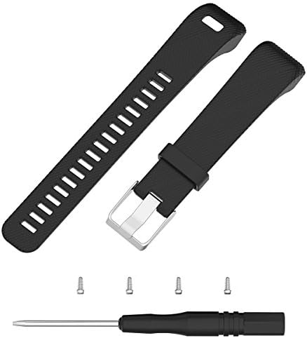 YEFOD Garmin Vivosmart HR+ Replacement Strap, Silicone Accessories Replacement Watch Band Wrist Strap for Garmin Vivosmart HR+ GPS Fitness Activity Tracker,including Tools and Lugs