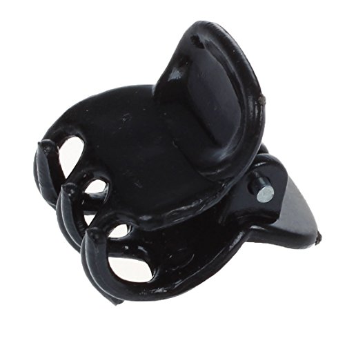 SODIAL (R) 10 Mischung Kleine Kunststoff Schwarz Haarspangen Klammer - 2