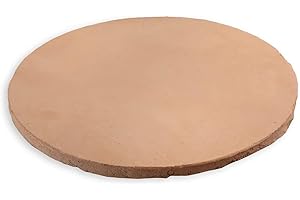 Megashopitalia Biscotto di Casapulla Pietra Refrattaria per Pizza Forno Fornace Sorbo Made in Italy (Tonda Ø33/33xH1,8cm)