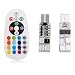 Produktbild 2PCS T10 6SMD 5050 RGB LED Car Wedge Side Light Reading Lamp Bulb with Remote Control Car Modification Accessories