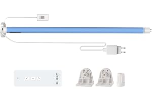 Matter WiFi Smart rullgardin motor för 17/25/28 mm rörslutare, Matter-aktiverad APP-kontroll Homekit Siri Voice, anslut för att använda DC-motor (motor + 1-vägs-fjärrkontroll)