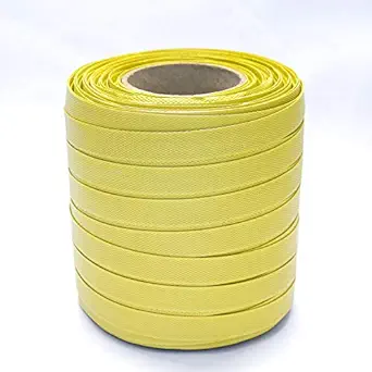 ELATAPES EXPAND STICKING POSSIBILITIES ELA High Strength PP Box Strap Yellow colour Manual Roll, 250 Meter Length -19 mm Width, 0.80 Thickness