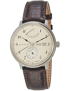 Zeppelin Watches Herren-Armbanduhr XL Analog Automatik Leder 70604