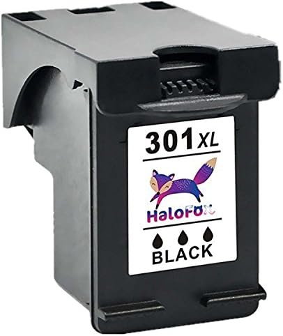 HaloFox 1 PK Remanufactured Ink Cartridges 301XL Black 301 XL Replace for HP DeskJet 1010 1050a 1510 1512 2510 2540 2542 2544 3050 All-in-One Printer DeskJet 3050a 3055a Envy 4502 4504 4507 5530 5532 OfficeJet 4500 e-All-in-One Printer