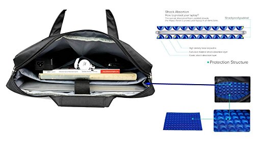 ShengTS 17 3-Zoll-Laptop-Tasche aus Nylon wasserdichte Einzel-Schulter Griff Notebook Tasche aus Nylon wasserdicht mit Sto  fest bis zu 17-Zoll-Gaming