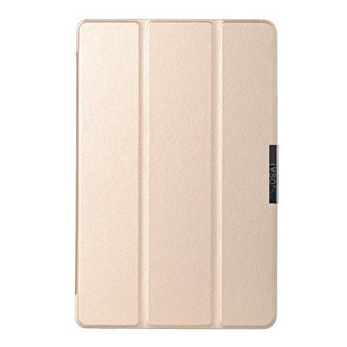 Acer Iconia One 10 B3-A30 Hülle, IVSO Ultra Schlank Superleicht Ständer Slim Leder zubehör Schutzhülle für Acer Iconia One 10 (B3-A30) 25,7 cm (10,1 Zoll HD) Tablet-PC perfekt geeignet (Golden) - 9
