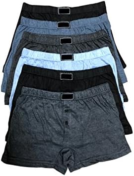 Socksmad 6 x Men's Cotton Rich Button Fly Boxer Shorts Assorted Underwear Big King Sizes