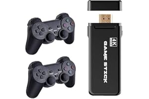 XYKJOBC Swallows Juegos 4K Consola inalámbrica USB 3500 Consola de Videojuegos Classic Game Stick Mini Controlador Retro de 8 bits Salida HDMI Reproductor Dual