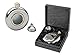 Produktbild Hochwertiger Edelstahl Flachmann mit Trichter und Sichtfenster in Silber und Gold mit Geschenkverpackung , 148 mL von notrash2003®