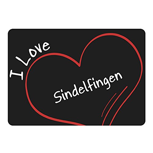 Preisvergleich Produktbild Mousepad Modern I Love Sindelfingen schwarz