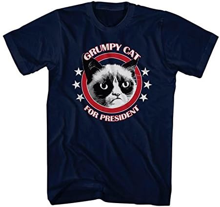 Grumpy Cat For President Funny Unisex Adult T-Shirt Tee