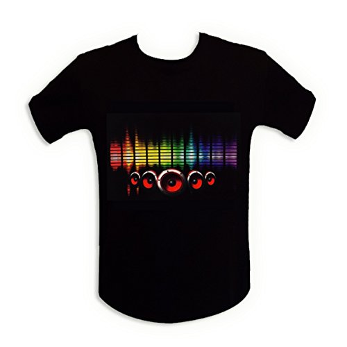 Preisvergleich Produktbild T-Shirt Sono Lichterkette LED Equalizer beleuchtet Lautsprecher L