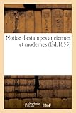 Image de Notice d'estampes anciennes et modernes