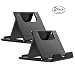Produktbild HEANTTV Mini tragbarer Ständer,Universal verstellbarer Ständer,Desktop-Ständer,Halter für iPhone / iPad und andere mobile Geräte, schwarz (2 Stück)