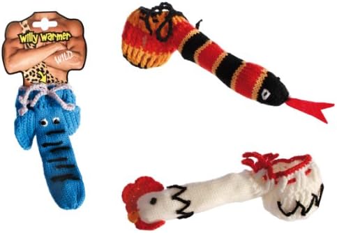 Knitted "Elephant" Willy Warmer - Best Selling Naughty Novelty Saucy Cheeky Joke Prank Gag - Birthday Xmas Secret Sexy Santa Stag Party Anniversary Present Gift Idea - 2 Supplied