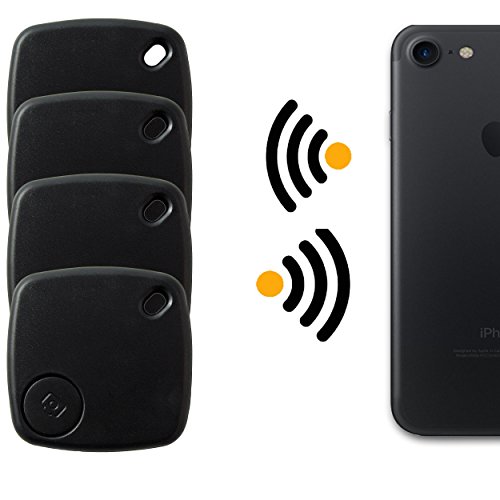 Preisvergleich Produktbild Safekeepers - 4PACK - Schlüsselfinder Bluetooth - Key finder – Schlüssel Tracker mit App für Handy - Iphone IOS und Android