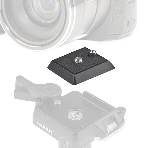 Kaiser Fototechnik 6028 Accesorio de tripode - Accesorio para trípode (Negro, 4,1 cm, 4,1 cm, 8 mm, Aluminio)