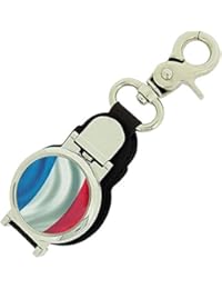 Boxx Gents French Flag Picture Keyring Fob Watch With Magnetic Closure Boxx349