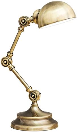 Student Children Learning Bedroom Dormitory Creative Exquisite LED Bedside Desk Lamp ( Color : Brass )
