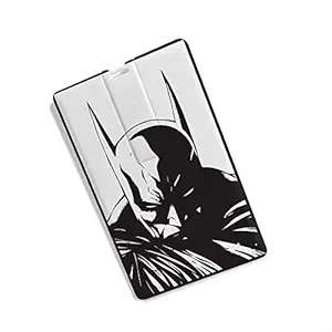 100Yellow Pen Drive, 32Gb Credit Card Shape USB Flash Drive, Batman Design Pen Drive Memory Stick Pendrive