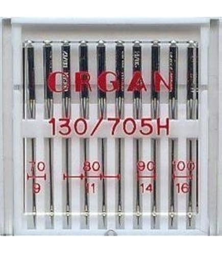 5 Aiguilles Machine à Coudre ORGAN HAx1 SP - Taille 90 - Pour Matières Super Stretch, Lycra, Latex - 4