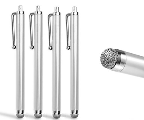 Teepee Online® 4 x Stoff Micro Fibre Faser Eingabestift für iPad, Tablet, iPhone 6 Plus, Samsung Galaxy S6 Note 4, BlackBerry, Nokia.. jedes Touch Screen Gerät