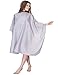 WM Beauty Professional Water Repellent Adjustable Hair Salon Cape with Snaps Closure, Grey