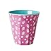 Produktbild RICE DENMARK Melamin Becher - Cup Two Tone with Pink Flower Print - NEU