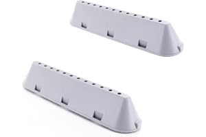 DL-pro Lot de 2 nervures de tambour - 22,5 x 5,3 x 4 cm - Pour Indesit C00533119 C00268109 Whirlpool Bauknecht 482000023096 - 12 trous - Pour machine à laver et sèche-linge