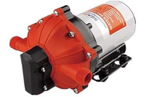 LIGHTEU®, 12V DC 5.5 GPM 60 PSI 55-Series Diaphragm Water Pressure Pump for Marine Boat RV Caravan