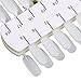 SODIAL(R) Double-Layer 36 tips Nail Color Display Card Nail Art Practice Design Training Polish Color Swatches