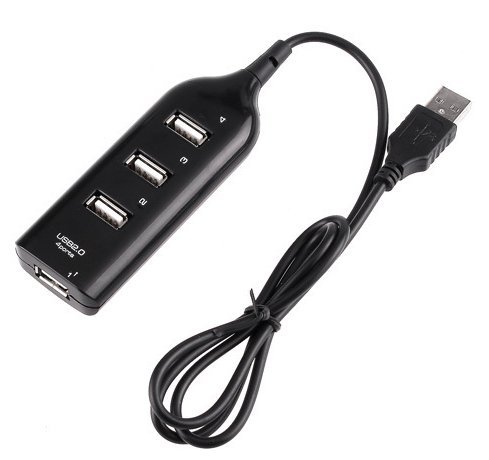 GOWE gwe-2288881 – USB 2.0 (4 Port Hub, Plug & Play), Schwarz - 2