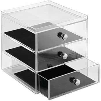 JABNOW 2-teilige Brillenaufbewahrung Aus Acryl - 4 Schubladen Box Für Sonnenbrillen & Accessoires