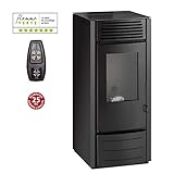 INTERSTOVES - Poêle à granules MARINA 10KW - Noir option télécommande