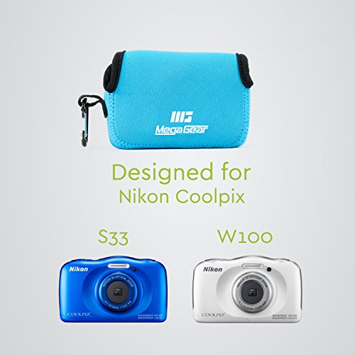 MegaGear MG791 Nikon Coolpix W100  S33 Ultra Light   tui en N  opr  ne - Bleu