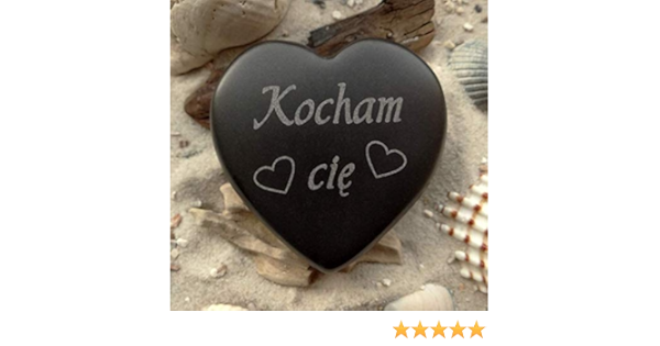 Herz Kocham Cie Polnisch Ich Liebe Dich Stein Gravur Amazon De Handmade Produkte