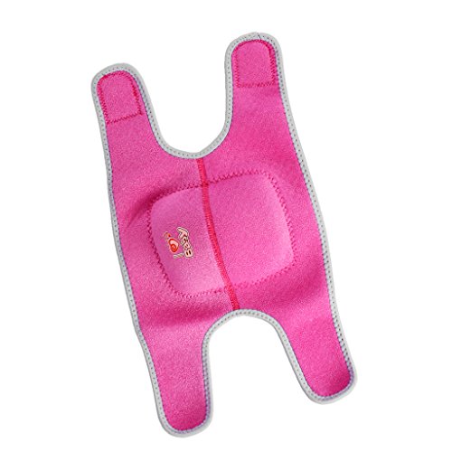 Kinder Sport Knieschützer Knieschoner Kniepolster Verdicken Schwamm – Roserot + Grau, S - 7