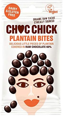 Choc Chick Chocolate Plantain Bites - Healthy Snack - Vegan - Gluten Free - 30g